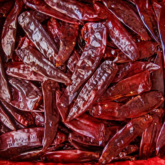 Chile Guajillo Sin Cabo Seco Mexicano - Caja 25 lbs