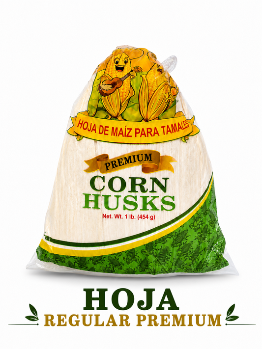 Hoja de Maíz para Tamales Regular - Caja 24 paquetes de 1 lb